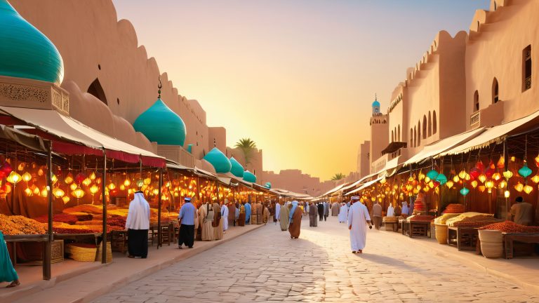 najran souk marketplace 4k wallpaper scaled