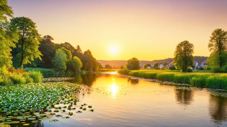 neckar river bend 4k nature wallpaper scaled