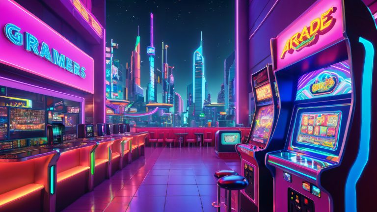 neon arcade frenzy scaled
