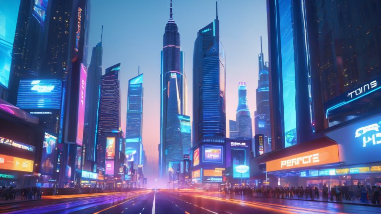 neon cityscape fusion scaled