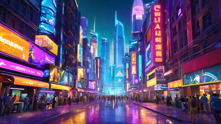 neon cityscape gamers unite marathon release scaled