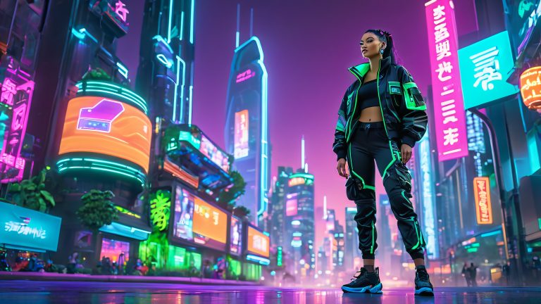 neon cityscape pioneer scaled
