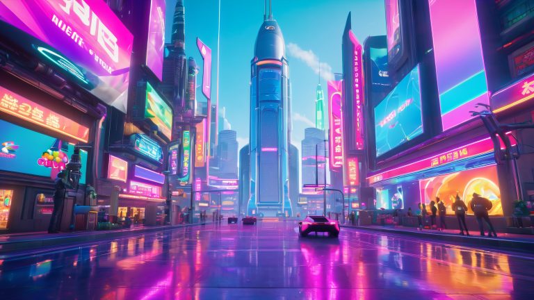 neon cyber cityscape scaled