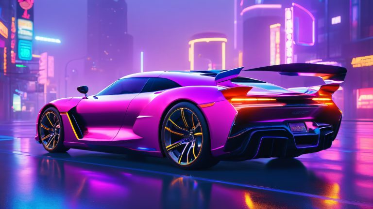neon cyberpunk city ride scaled