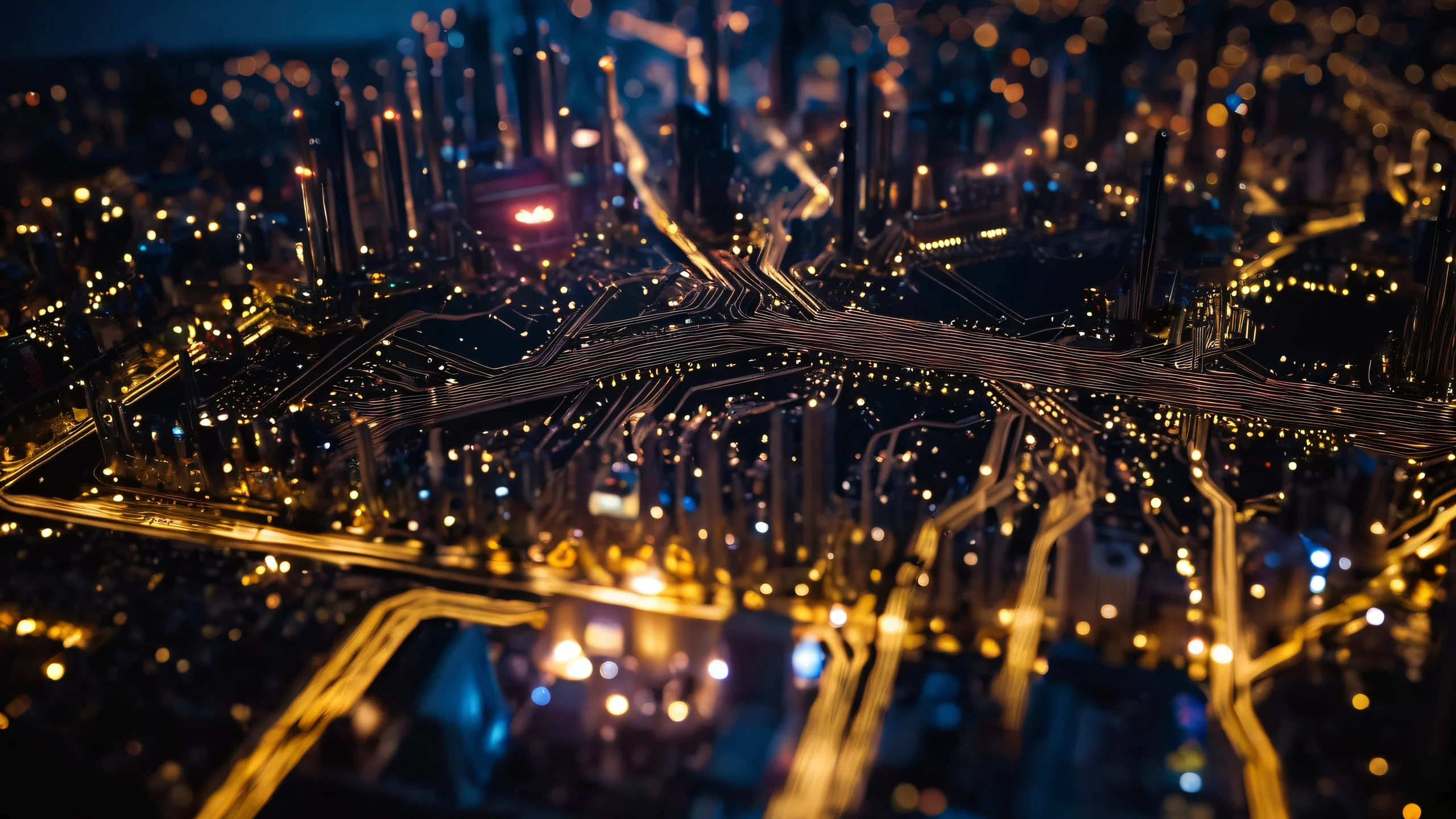 Neon Cyberpunk Interface Ultra HD Wallpaper Lain Iwakura's hyper-detailed hacking interface with intricate circuit boards and micro-components.