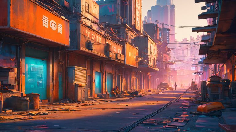 neon dystopian metropolis 1 scaled