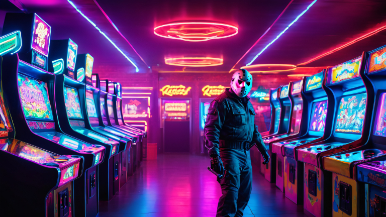 neon horror arcade dawn scaled