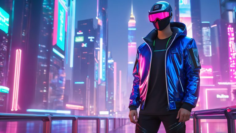 neon techwear cityscape scaled