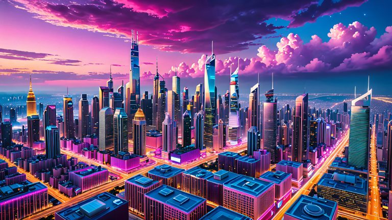 neon twilight metropolis scaled