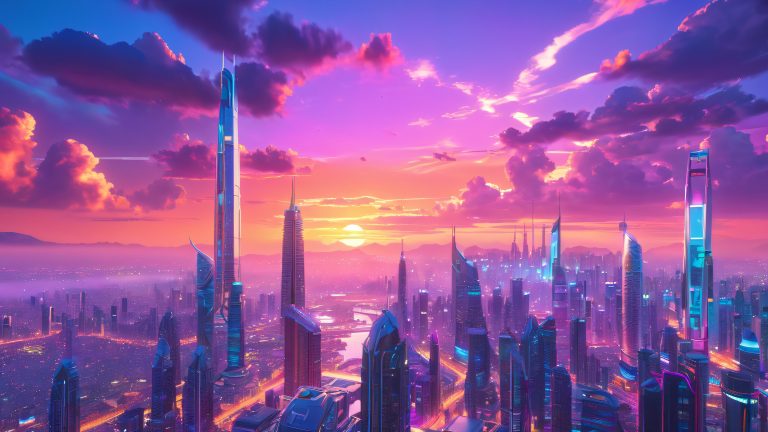 neon urban dusk odyssey scaled