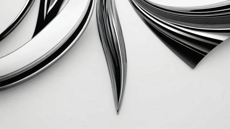 A stylized cityscape at night, with high contrast and limited color palette.