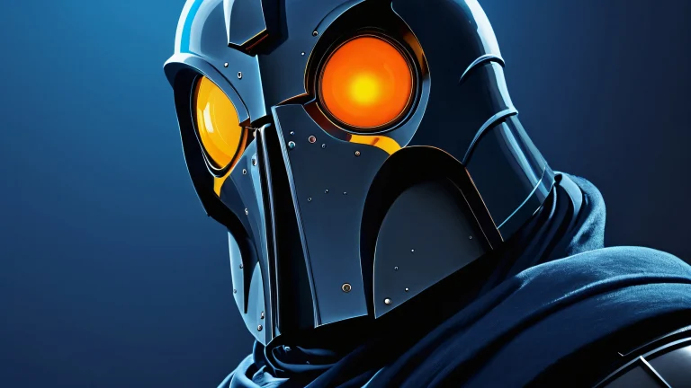 A stylized poster art image of a noir masterpiece with bold and dark aesthetics.