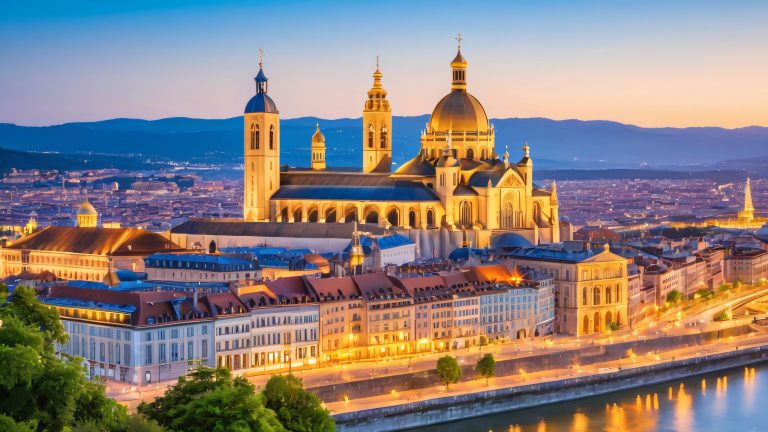 notre dame de fourviere lyon france 4k wallpaper scaled