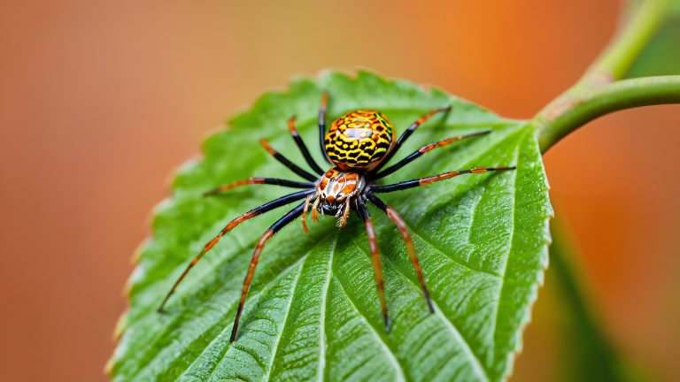 orb weaver verdant perch scaled