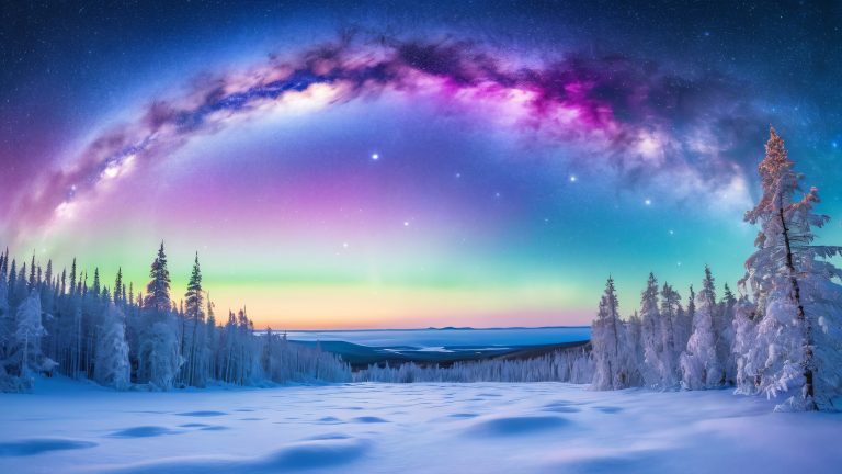 orion constellation lapland night sky wallpaper scaled