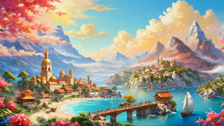 Breathtaking traditional media artwork with diverse palette and high level of detail.