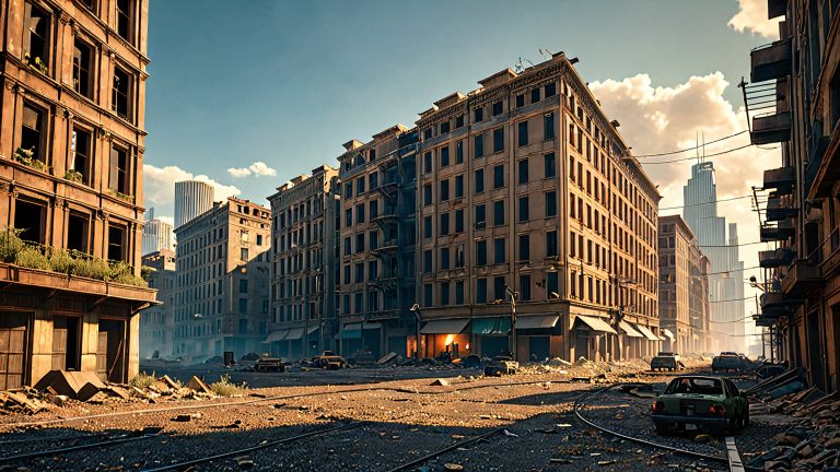 post apocalyptic cityscape wallpaper scaled
