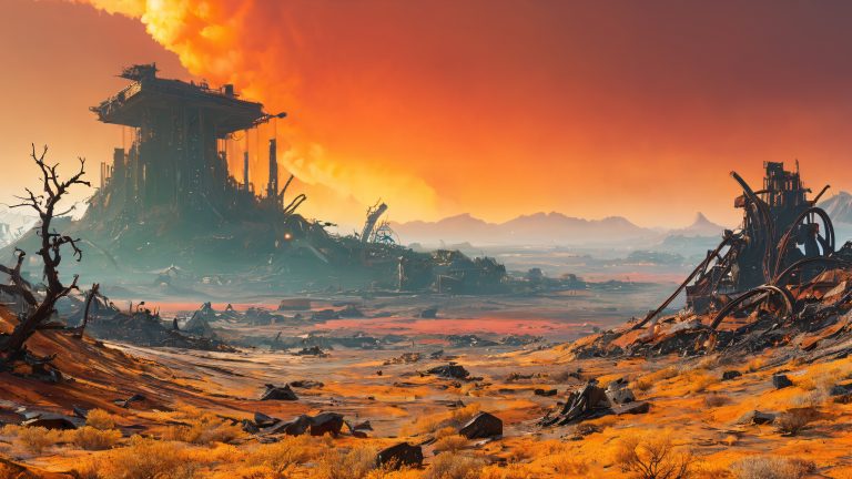 post nuclear wasteland 4k wallpaper apocalyptic ruins scaled