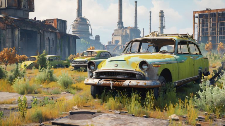 postapocalyptic ruins abandoned school badge holder scaled