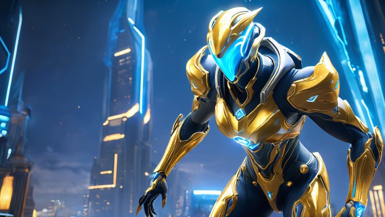prime warframe 4k futuristic cyber wallpaper scaled