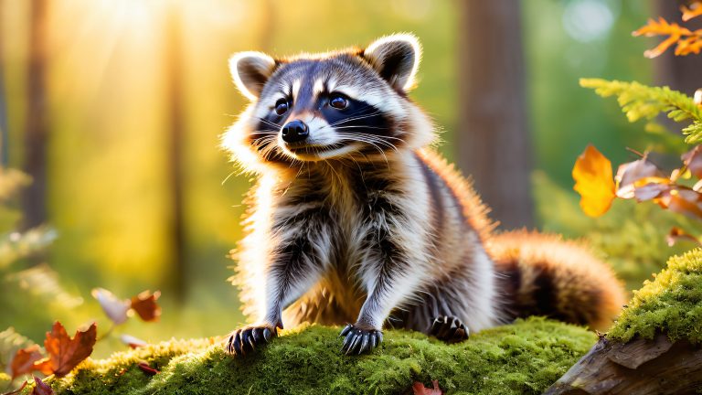 raccoon forest glen wallpaper scaled