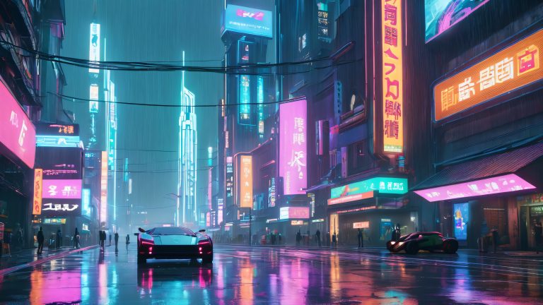 rainy city cyber nightmare scaled