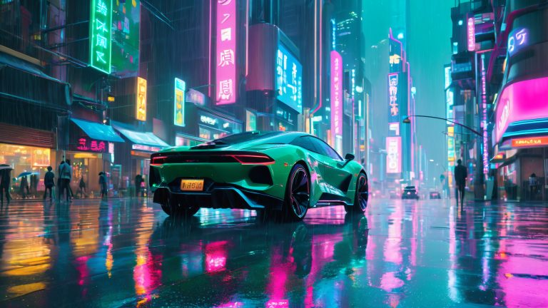 rainy neon cityscape scaled