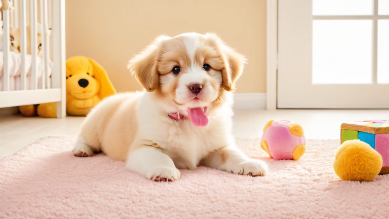 rare breed puppy petey 4k wallpaper playtime scene scaled