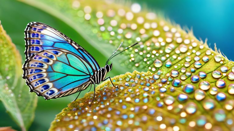 rare iridescent butterfly wallpaper macro photography scaled