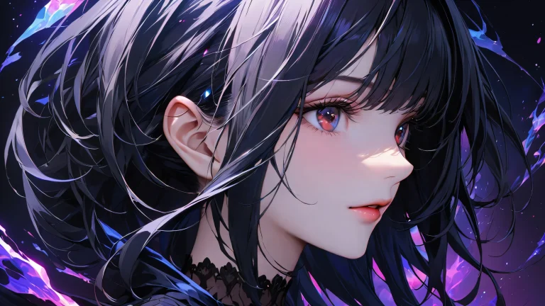 Reiko Kujirai anime portrait, soft and natural lighting, high-quality close-up shot