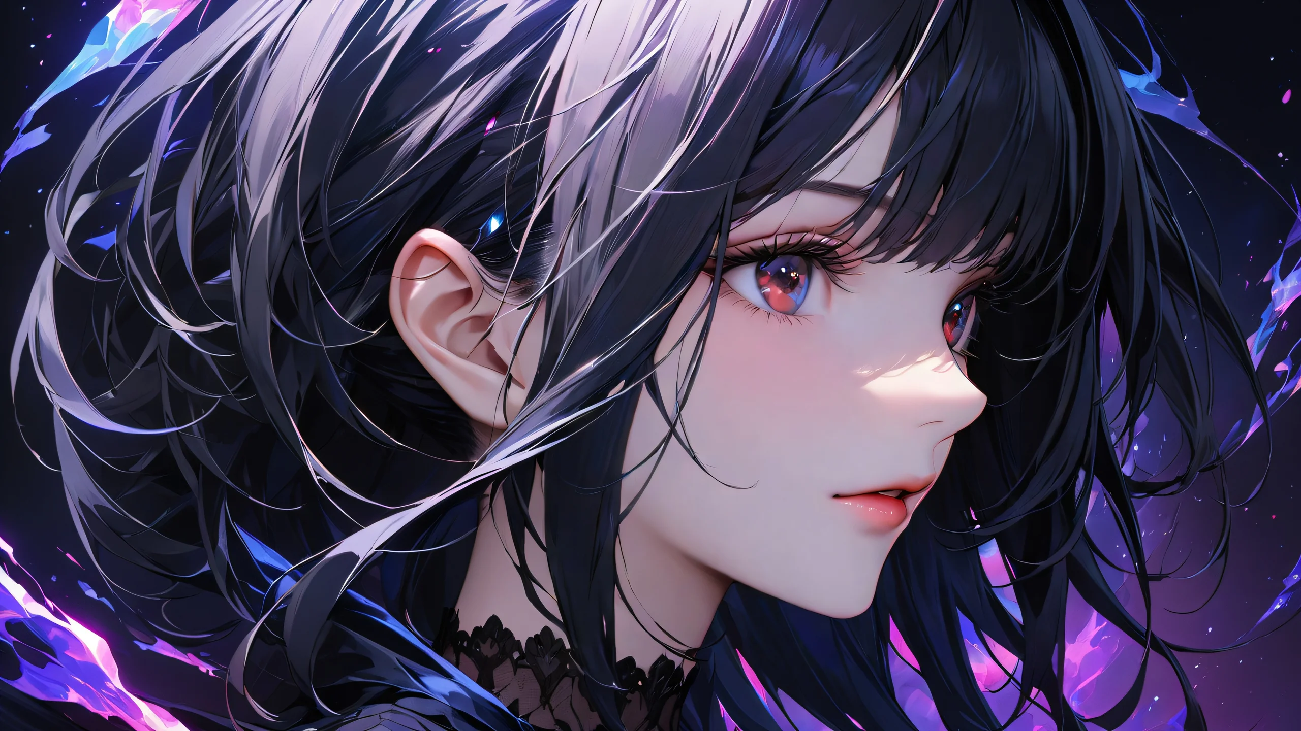 Aesthetic Reiko Kujirai Close-Up Background Reiko Kujirai anime portrait, soft and natural lighting, high-quality close-up shot