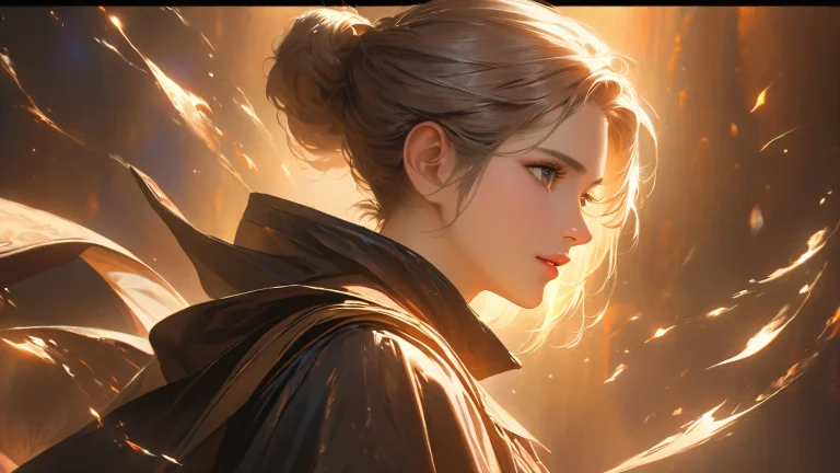 A stunning digital painting featuring Renaissance-style anime art with subtle textures and emotional intensity.