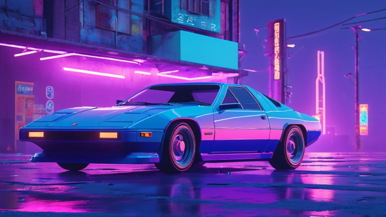 retro futuristic cars 4k wallpaper scaled
