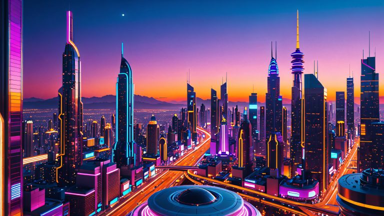 retro futuristic metropolis scaled