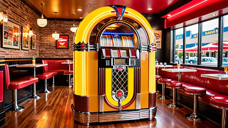retro jukebox 4k wallpaper scaled