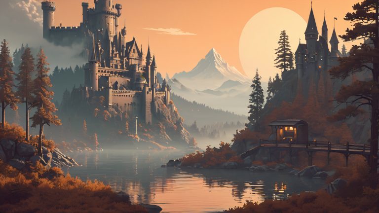 retro pixel fantasy realm scaled