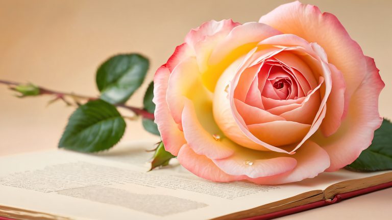 rose serene studio setting wallpaper scaled