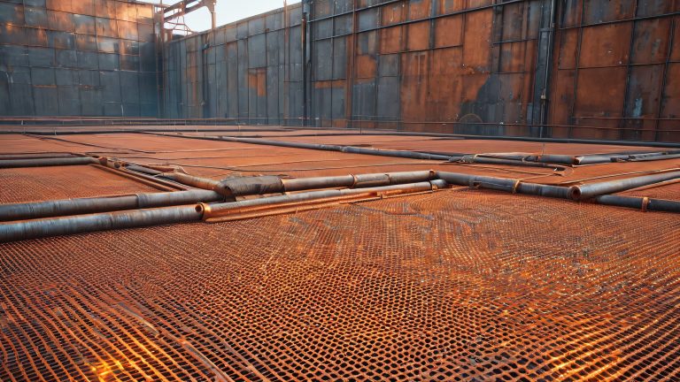 rusted urban infrastructure scaled