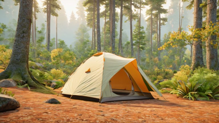 rustic campsite serenity scaled