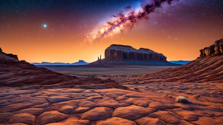 rustic rock formation night scaled