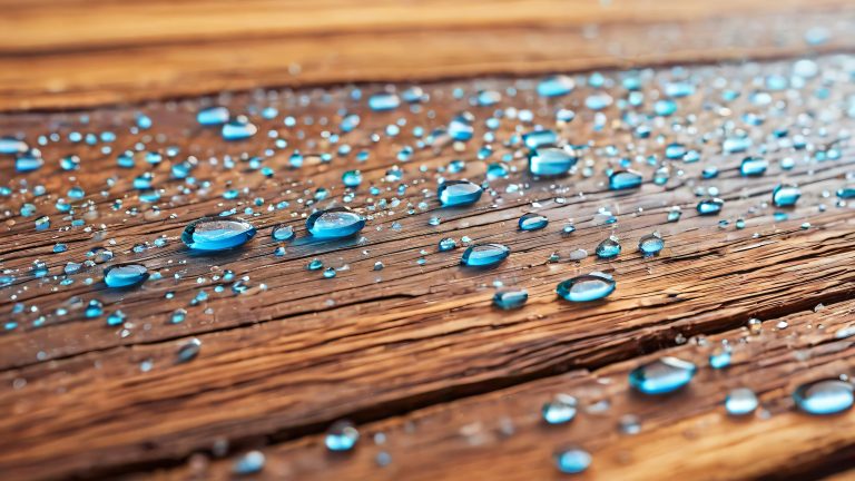 rustic wood plank water droplets wallpaper scaled