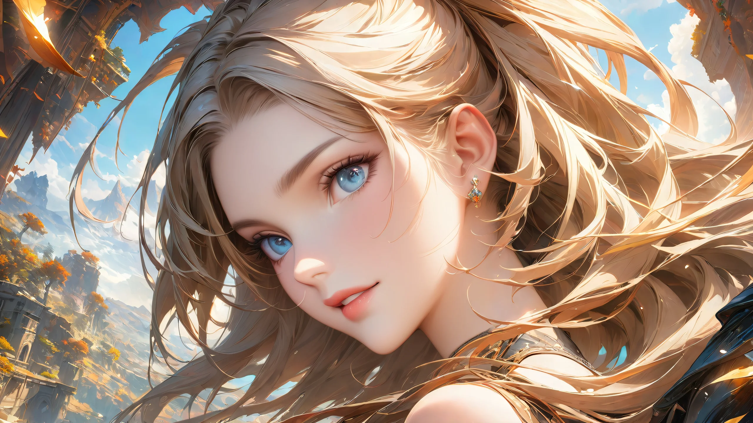 Beautifully rendered Sailor Moon artwork with intricate details and vibrant colors.