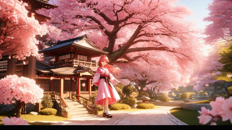 sakura miko cherry blossom wallpaper scaled