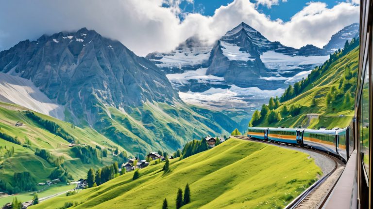 scenic swiss alps train route 4k wallpaper scaled