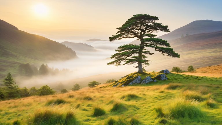 scots pine lochside 4k wallpaper scaled