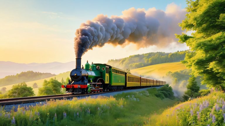 serene countryside train ride 4k wallpaper scaled