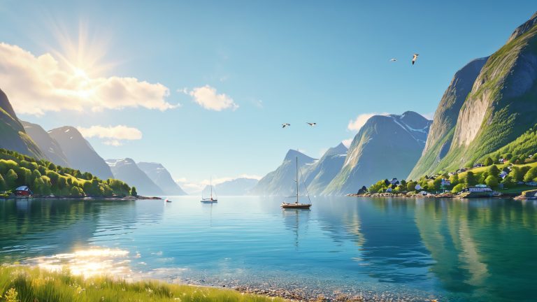 serene fjord 4k wallpaper nature scaled