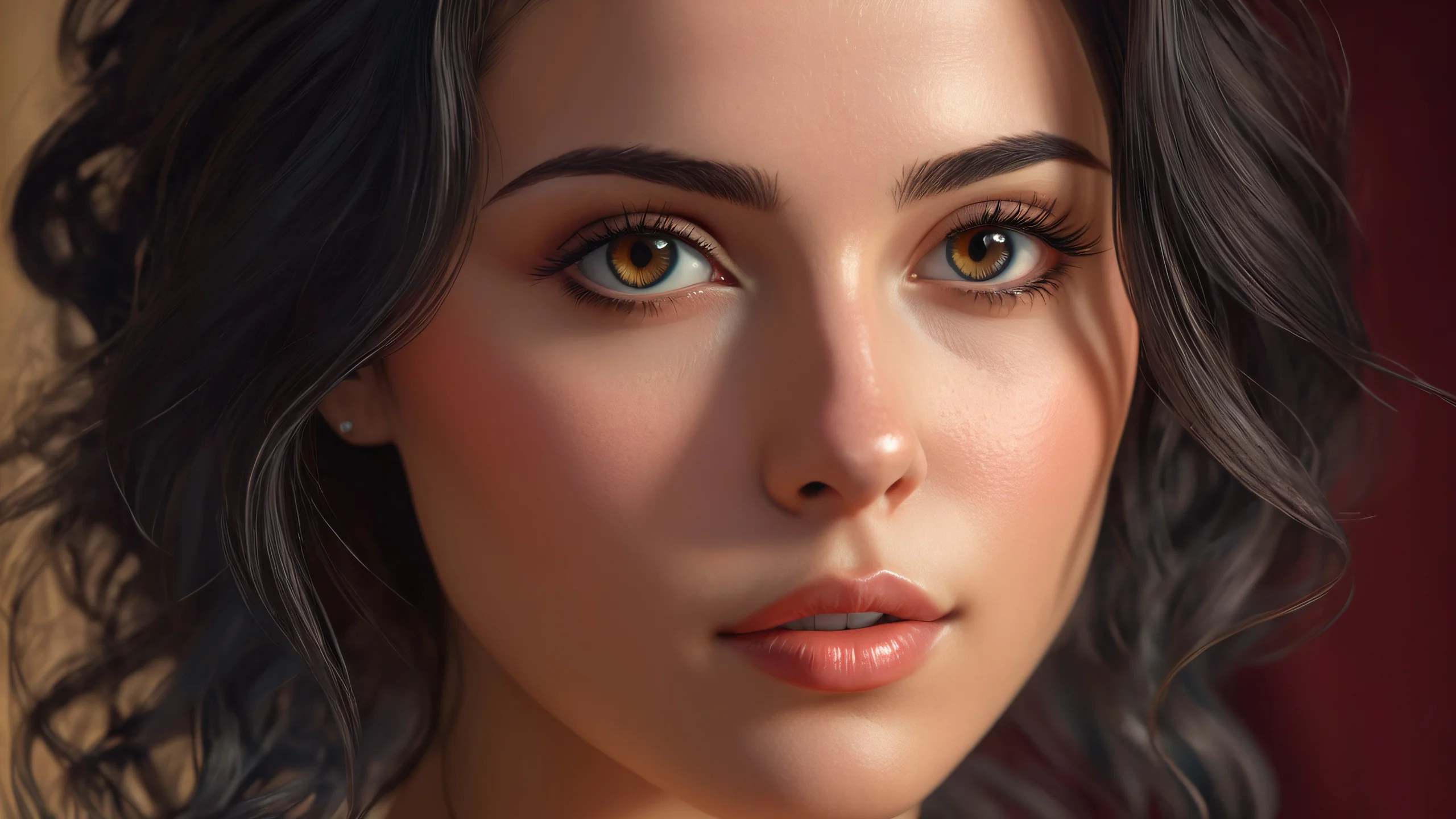 A dark and sentimental cityscape with portraits in the shadows