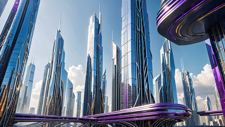 shadowed skyscraper metropolis scaled