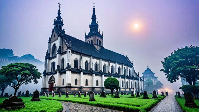 shangxiangtang church eerie mist dark wallpaper scaled